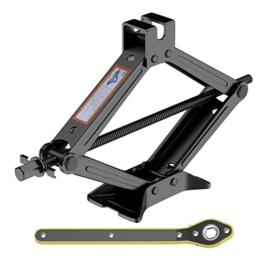 IMAYCC Scissor Lift Jack, Compact Car Jack Kit for Auto SUV, RV, MPV with Smart Ratchet Design, Heavy Duty Tire Changing Kit Lifting 2 Ton (4409 lbs) Tire Jack.