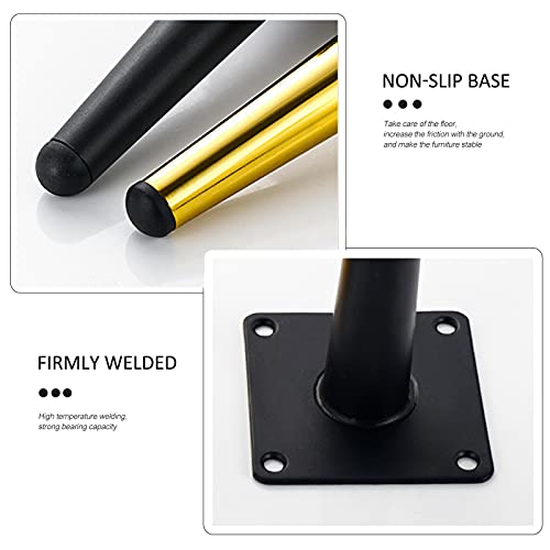 Pieds de table robustes en fer 10cm pour canapé et lit