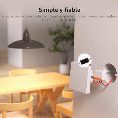 Miniatura 4 de SONOFF ZBMINIL2 4pcs Zigbee Interruptor inteligente, interruptor Sin Neutro，Interruptor inalámbrico ZigBee de 2 vías,Requiere ZigBee 3.0 Gateway Hub Compatible con Alexa y Google Home(6A 1440W)