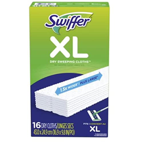 swiffer sweeper x-large disposable sweeping cloths, 16-count boxes (pack of 3)