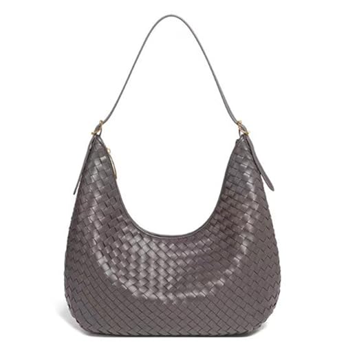 Image of Shoulder Handbags Shoulder Bag for Women Totes Woven Vegan Leather Bag Hand Bag Working Lightweight Bags With Zipper