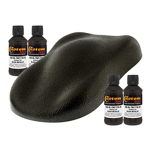 Image of Custom Coat 3 Ounce, Black Metallic, Bed Liner Tint Concentrate, 4 Pack