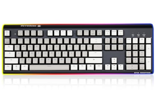 Hexgears GK735 Wired Full Size Mechanical Keyboard, Aluminum...