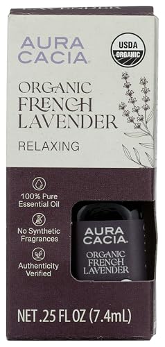 Aceite Esencial Orgánico de Lavanda Francesa Aura Cacia, 7 ml miniatura 1