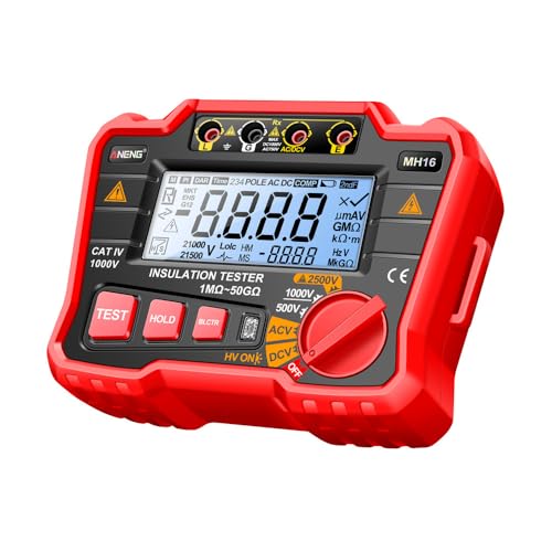 MH16 Insulation Resistance Meters High AC/DC Voltage Ohmmeter 2500V Tester Display Resistor Testing Megohmmeter Tools