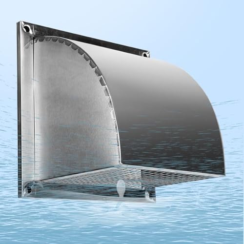 Grille de ventilation extérieure 10 cm en acier inoxydable - 5