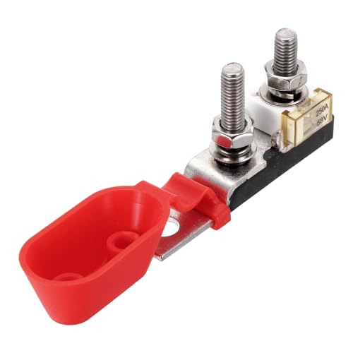 Image of sourcing map 250A Terminal Block Fuse, 58V DC Marine Rated Battery Fuse and Terminal Block for the Circuit Protection of Automobiles RVs Cranes Ships Charging 23.5x20x12mm