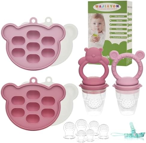 Baby Breastmilk Popsicle Molds & Food Freezer Trays - Silicone Teething Feeder Storage