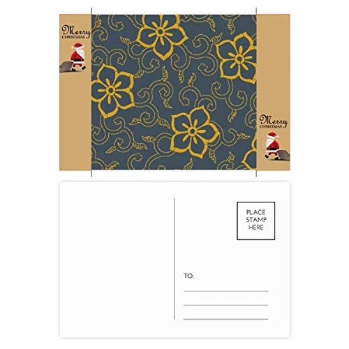 Cartes de remerciement motif feuilles et fleurs pour invités de mariage et baptême