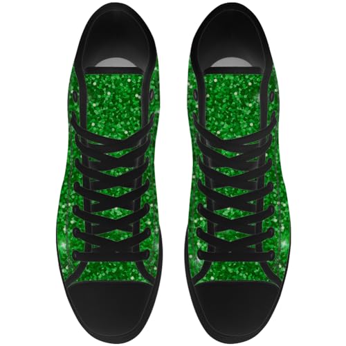 Women's Glitter Shoes High Top Canvas Sneakers Lace Up Casual Walking Shoes Gifts for Girlfriend Ladies4