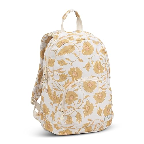 Volcom Mochila escolar de lona, argila, tamanho único, Poeira dourada, One Size, Mochila de lona para jardim
