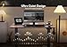 Claiks Electric Standing Desk, Adjustable Height Stand up Desk, 24x48 Inches Sit Stand Home Office Desk with Splice Board, Black Frame/Rustic Brown Top