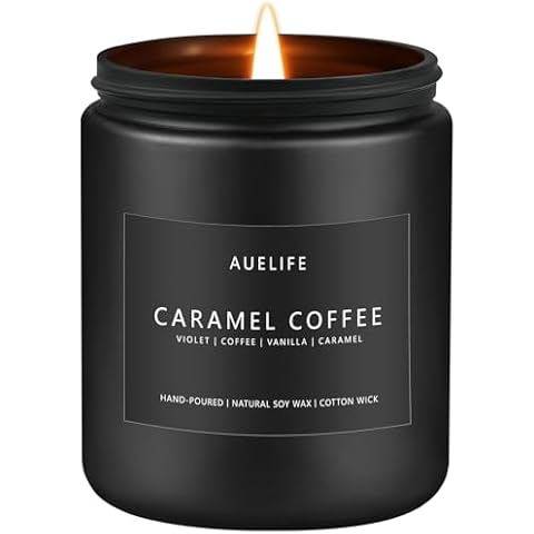 Auelife Caramel Coffee Candle Cover