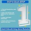 3FT Mosaic Balloon Frame Number 1 Light Up Numbers Pre-Cut Kit Thick Foam Board Decoration for Birthdays Anniversary Baby Shower #1