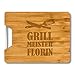 Produktbild personalisiertes Schneidebrett - Geschenke für Männer - Holzbrett mit Gravur - ideal als grill Zubehör - Geschenk für den Grillmeister, Grillen und BBQ-Fans