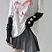 Fishjhan Cute Y2K Star Arm Warmers Kawaii Half Finger Adorable Accesspties for Teen Girl Glove Gyaru Harajuku Arm Sleeve (Black-Pink Star)