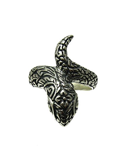 Bague serpent en argent massif 925 Empress haute joaillerie