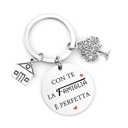 Kolovki Regali per Suoceri,Regalo Suoceri,Regalo Natale Famiglia, Portachiavi,Idee Regali per