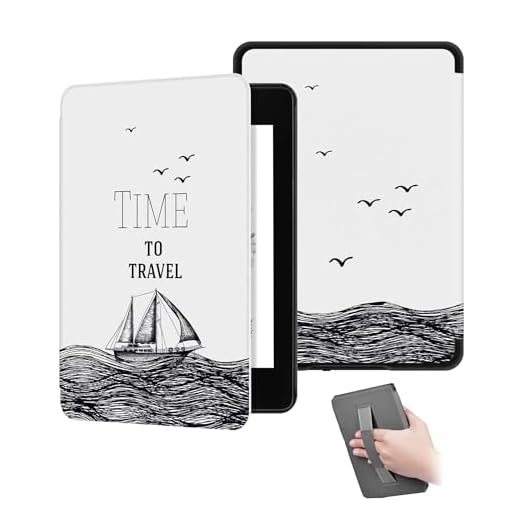 GUKSRASO Capa para Kindle Paperwhite 5 11ª Geração (com Sleep Auto/Wake) e Kindle Paperwhite Edição de Signature Edition de 6,8 Polegadas Release 2021 com Alça de Mão