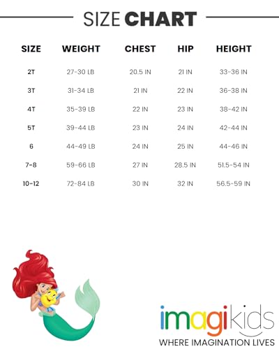 Disney Princess Ariel Toddler Girls Upf 50+ Tankini Top And Bikini Bottom Swim Set 5T thumb #5
