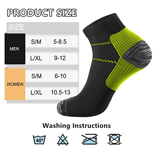 Actinput Compression Socks Plantar Fasciitis For Women Men - 8-15 Mmhg Best For Athletic,Support,Flight Travel,Nurses,Hiking L/Xl #TOP4