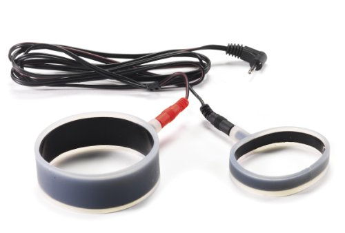 Rimba Anneau pénien en silicone pour électro-sexe, unipolaire. Plat Rose Ø 4- Ø 5 cm