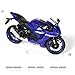 SHINESIGNAL 1:12 Motorcycle Model Toy for Yamaha YZF-R1 1000R Metal Die-cast with Plastic Motorcycle Model No Assembly Required Mini Finished Moto Gift for Adult（Blue）