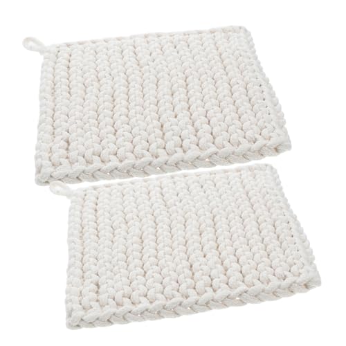 CIYODO Square Pot Mats Cotton Rope Weave Heat Resistant Anti-scalding Kitchen Supplies Decorative Placemats for Home