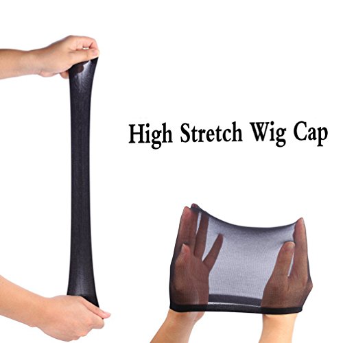 Omorfieer 708W-FW-BK Unisex Stocking Wig Cap Snood Mesh Natural Black Wig Caps thumb #2