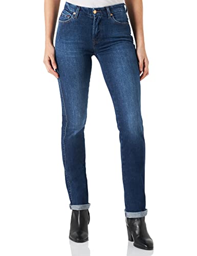 Jean straight 7 For All Mankind Kimmie pour femme denim