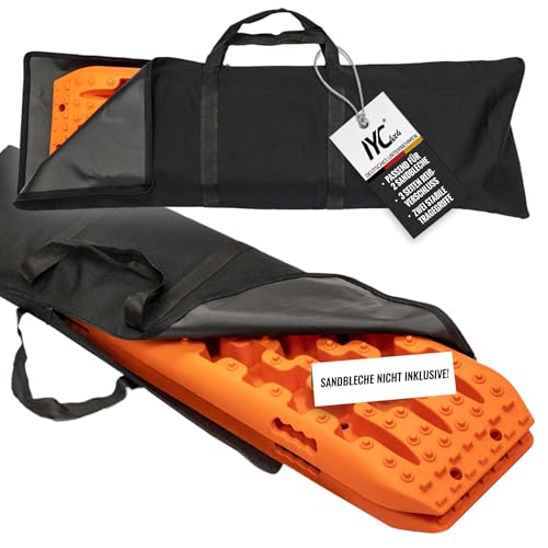 IYC4x4 Sandbleche Offroad Tragetasche Anfahrhilfe & Bergehilfe für SUV 4x4 Camping Traktionshilfe Auto bei Sand Schlamm & Schnee Tragkraftt Aufbewahrungstasche für Sandbleche