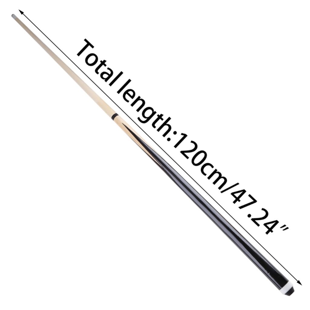 Coda da da biliardo per adulti, 120 cm, set di 2 stecche da biliardo da 120 cm, da montare con punta da 12 mm, per bambini e adulti, ideale per spazi ristretti e giovani, 47 in
