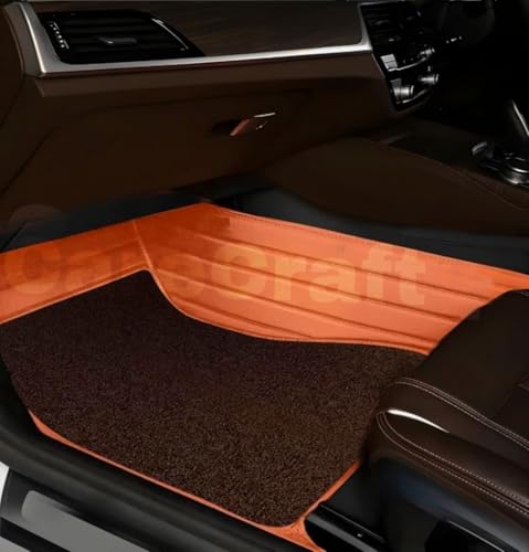 Image of Mr Mattie 7D Car Floor Mats Compatible with Vinfast VF6 2026, Tan /Coffee