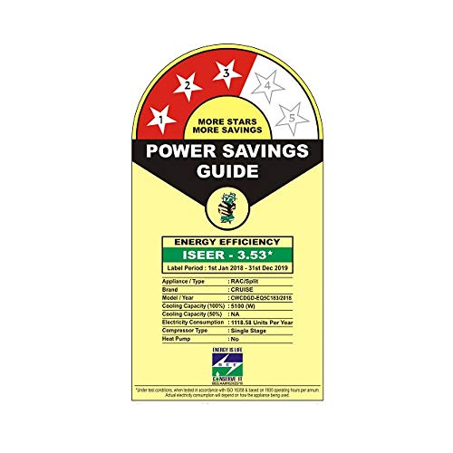 Image of Cruise 1.5 Ton 3 Star Split AC (Copper CWCDGD-EQ5C183 Pure White)