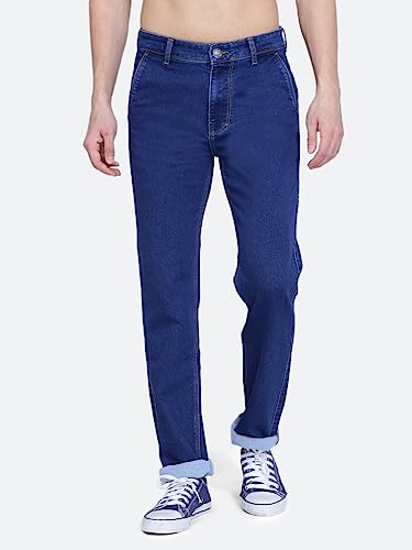 Image of Mid Waist Heavy Weight Stretchable Denim Material Front Cross Pocket Comfort Fit Jeans Pant for Men