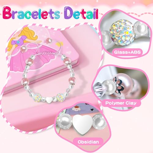 First Day of School Bracelet, First Day of Preschool Kindergarten 1st Grade 2nd Grade School Gift, Nice Back to School Gifts for Daughter Niece Granddaughter, Heart Bracelet with 2 Keychains and 2 Gretting Card.4