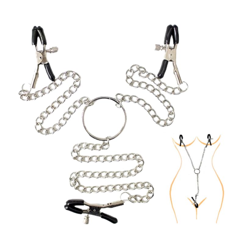 Adjustable Nipple Clamps Entertainment Clip for Women Non-Piercing Nipplerings Clip Nipple Clips Clitoris Clamp BDSM Adult Sex Toys