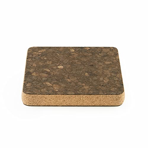 Cleverbrand Dessous de Plat en liège résistant à la Chaleur, 15 x 15 cm, carré - Fabriqué au Portugal Cover