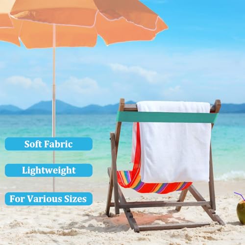 6 Stück Handtuchbänder für Strandliegen, Elastischer Strandkorb-Handtuchgurt, Alternativen zum Strandtuchhalter-Clip, Ultraleicht und Kompakt, Geeignet zum Befestigen von Handtüchern an Strandkörben