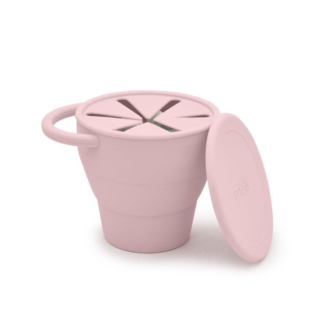 melii 100% Silicone Collapsible Snack Container With Finger Trap