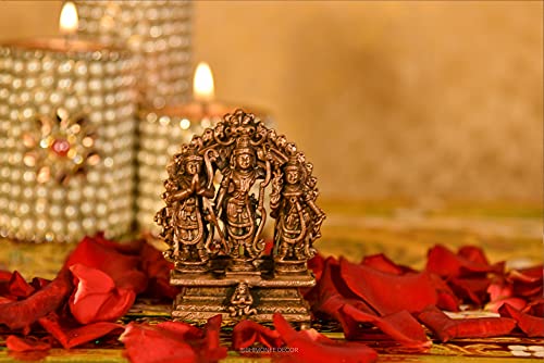 Estatua Ram Darbar de Cobre Hecha a Mano 7 cm miniatura 7