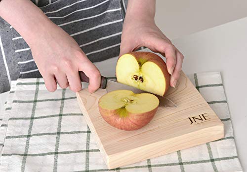 Tabla de cortar de madera Hinoki de 7" x 7" x 1" miniatura 6