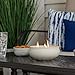 TIKI Citronella Candle 2-Pack – 7-Inch White Wax Bowl with Concrete Finish – Outdoor Decorative Candles for Patio, Deck, Garden, Backyard & Camping
