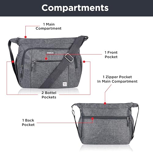 Image of NFI essentials Unisex Adult Sling Bag, Cross Body Messenger Bag for Business College & Classes, One Side Shoulder with Adjustable Strap