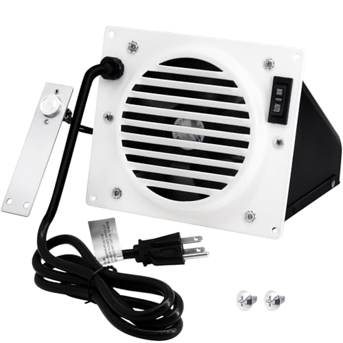 Image of Hiorucet MGB100 Wall Heater Blower Fan Kit for ProCom Blue Flame or Infrared Vent-Free Wall Heaters and Avenger MG Style Gas Space Heaters Over 10,000 BTU with Thermostat Controlled. (2016 to Later)