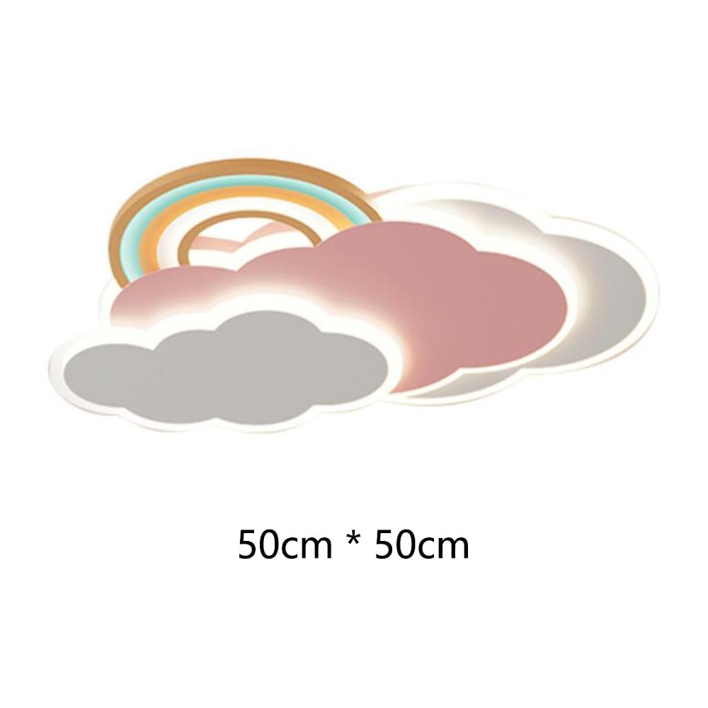 Luz De Techo LED Moderna Lámpara De Techo Nube Creativa Lámpara Infantil Regulable Con Control Remoto Araña Metal Dormitorio Para Niños Niñas Habitación Infantil Comedor Sala De Estar Luces Arcoiris