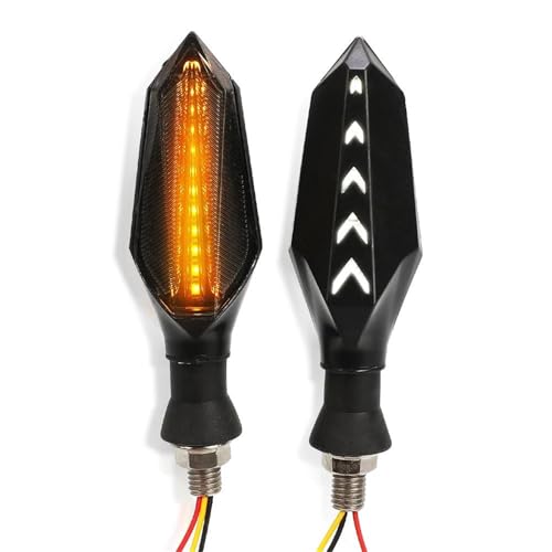 Indicadores Funcionamiento Intermitentes Delanteros Traseros para Motocicleta para Suzuki GSXR 600 750 GSX-R 1000 K1 K2 K3 K4 K5 Iluminación(Blanco)