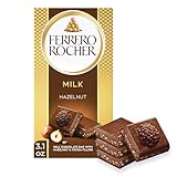 Ferrero Rocher Milk Chocolate Hazelnut Bar, with Cocoa Filling , Valentine's Day Chocolate Gift, 3.1oz