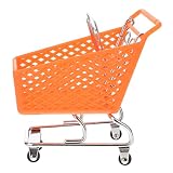 Cabilock Cesta De Plástico De Oficina Artículos Brutos Escritorio Carro De Mano Habitación Baratija Decoración Adultos Comestibles Para Compras De Accesorios Carro De Simulación Decoración