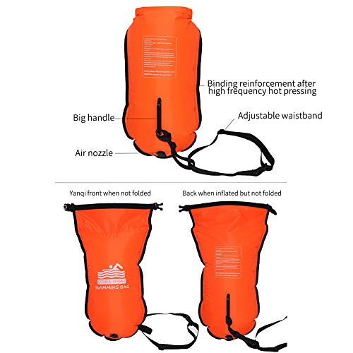 Mworld2-Safety-Dry-Bag-Triathletes-Swim-Buoy-Tow-Float-Sports-Highly-Visible-Open-Water